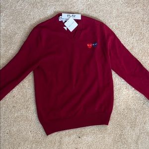 Red Comme des GARCONS sweater size S
